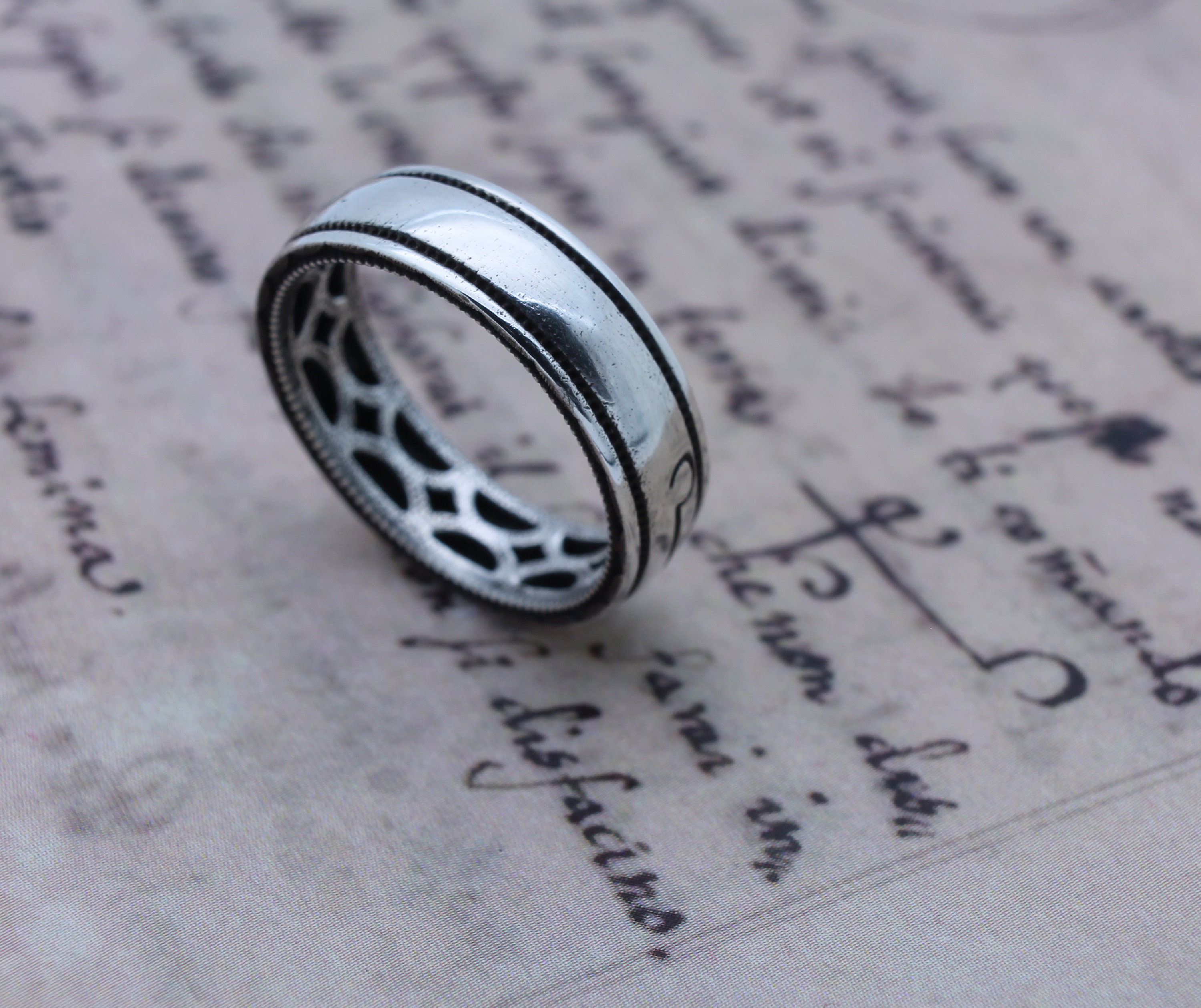 Invisibility Ring Occult Magic Ring Grimoire Witch Jewelry Etsy