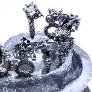 Sculptural Metalworking Display Art Piece Edge of Chaos image 5