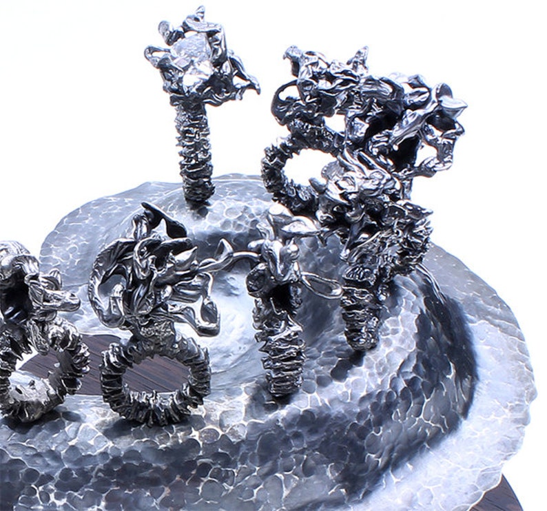 Sculptural Metalworking Display Art Piece Edge of Chaos image 5