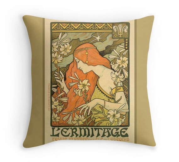 Art Nouveau Period Throw Pillow Art Nouveau Period Throw Pillow
