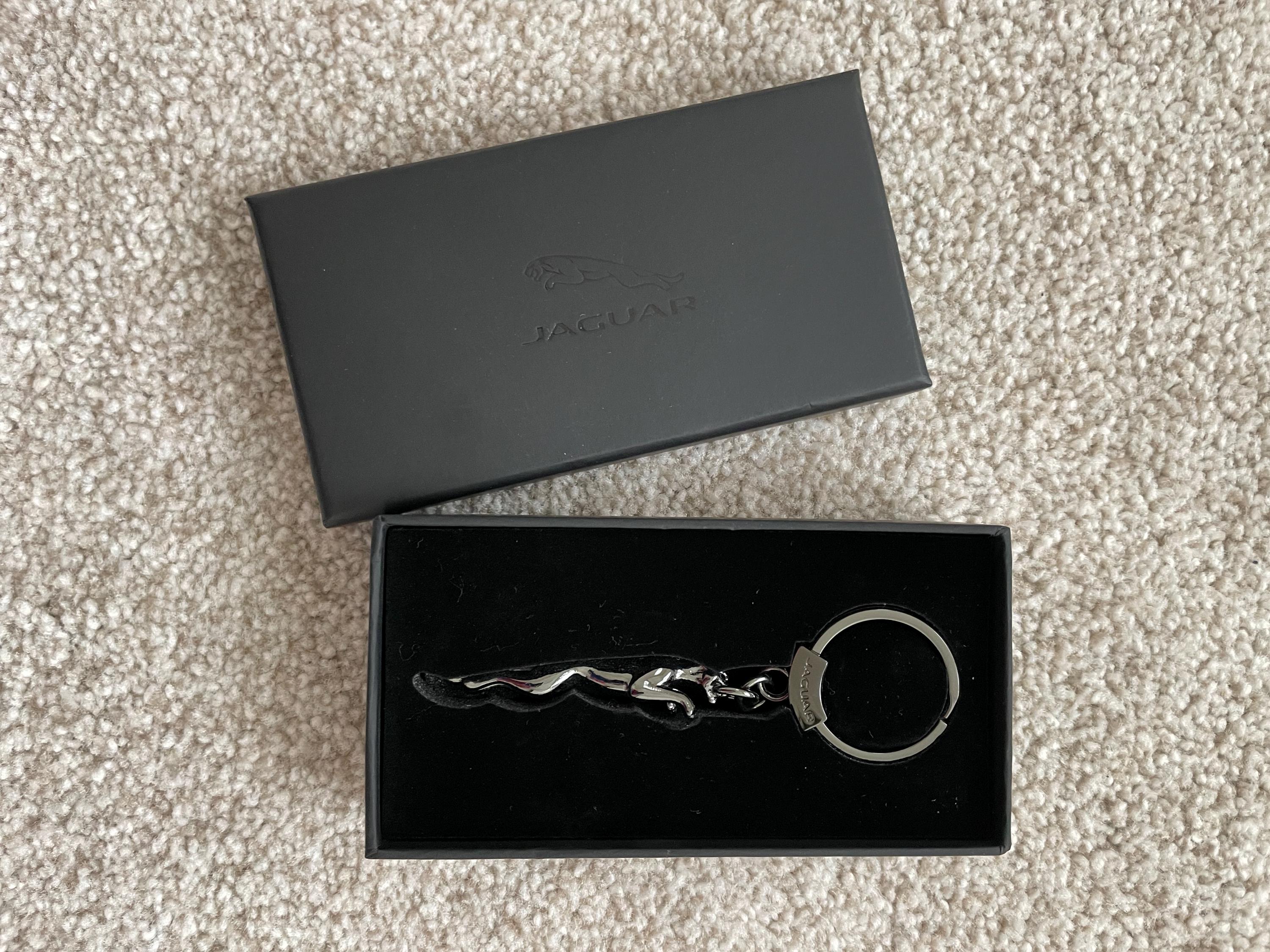 Jaguar Leaper Original Keychain Keyring in Gun Metal