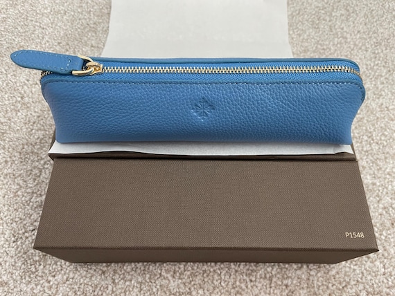 PATEK PHILIPPE レザーケース 2点 クリーナークロス 合計3点 Patek Philippe Vintage Leather Pen Case Nile Blue Accessory Gift