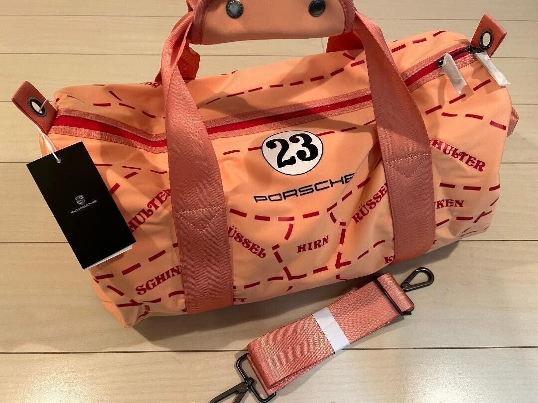 PORSCHE ポルシェ ピンクピッグ BAG 23号車 豚 ボストンバッグ 917 Pink Pig No. 23 Original Duffle Bag Boston Bag Factory Sealed