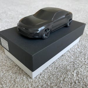 Audi Collection Original E-tron GT Aluminum Matte Black Model Scale 1:43 Paperweight Rare