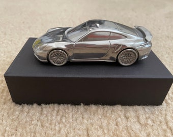 Porsche 911 992 Turbo 1:43 Paperweight Aluminum Chrome Model - Etsy