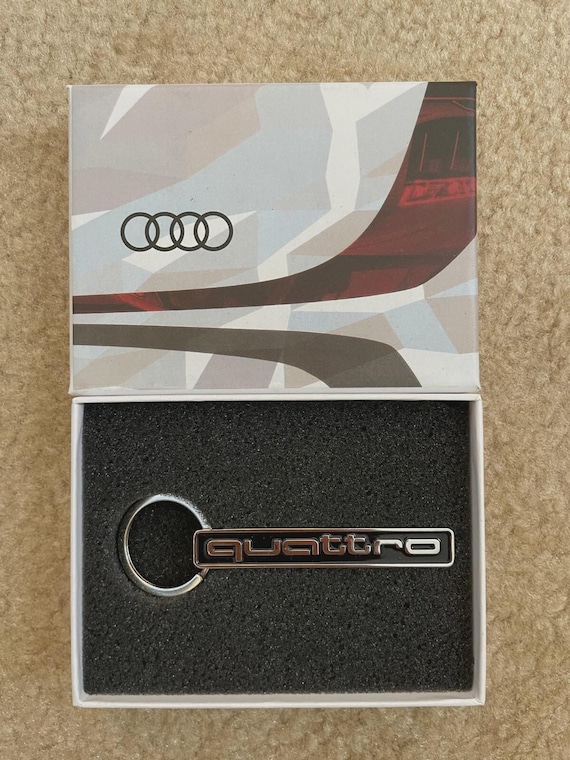 Audi Key Ring With Audi Quattro Stainless Steel