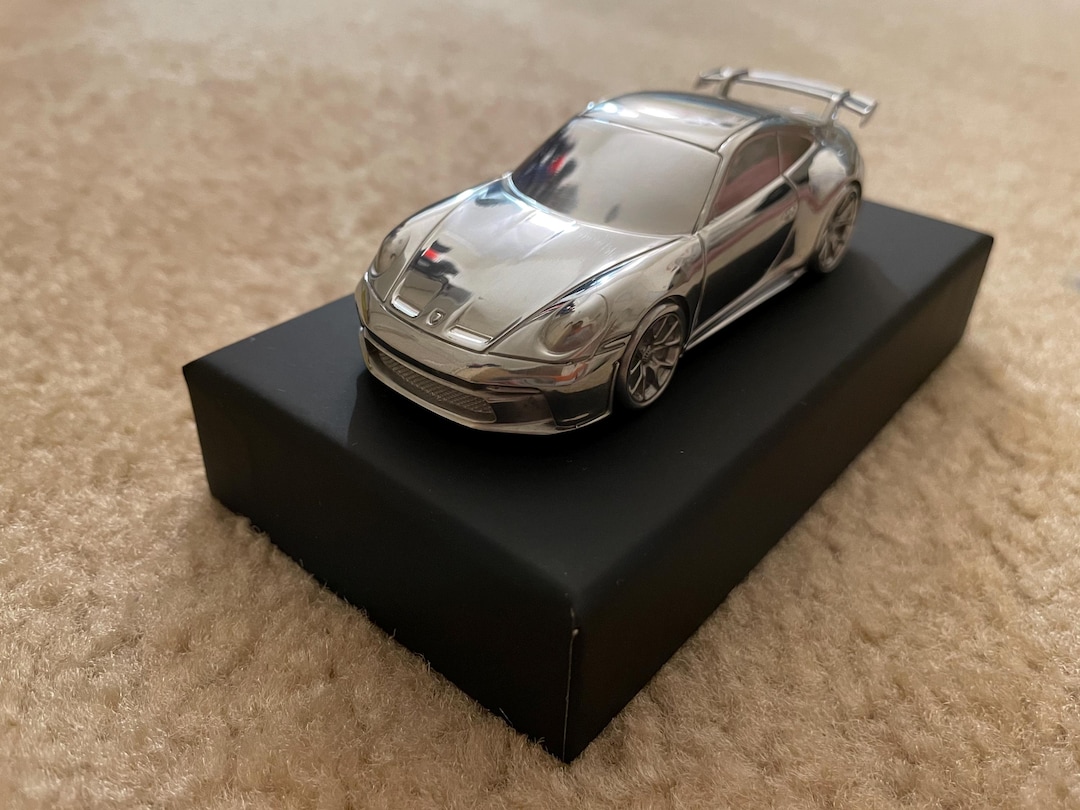 Porsche 911 Carrera ペーパーウェイト1/43 911 992 GT3 1:43 Paperweight Aluminum Chrome Model - Etsy