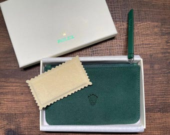 ROLEX Vintage Green Watch Travel Pouch Case - Etsy