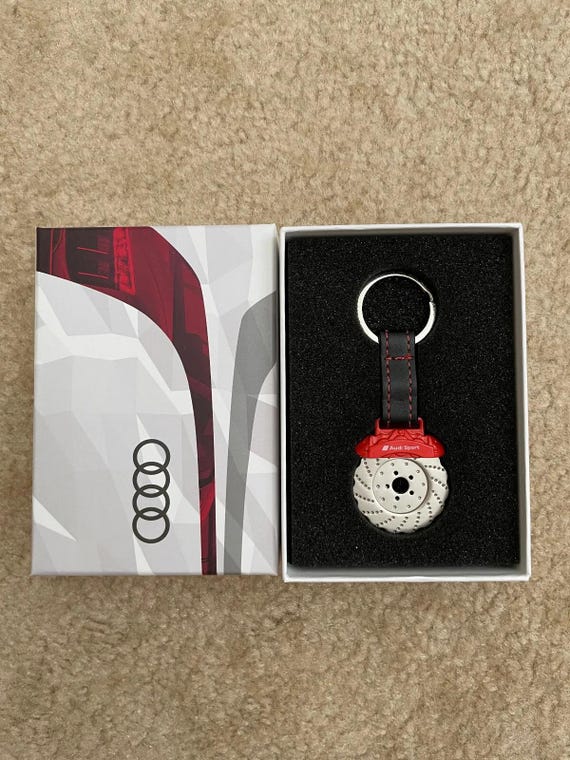 Audi Sport Original Brake Caliper Keyring Red