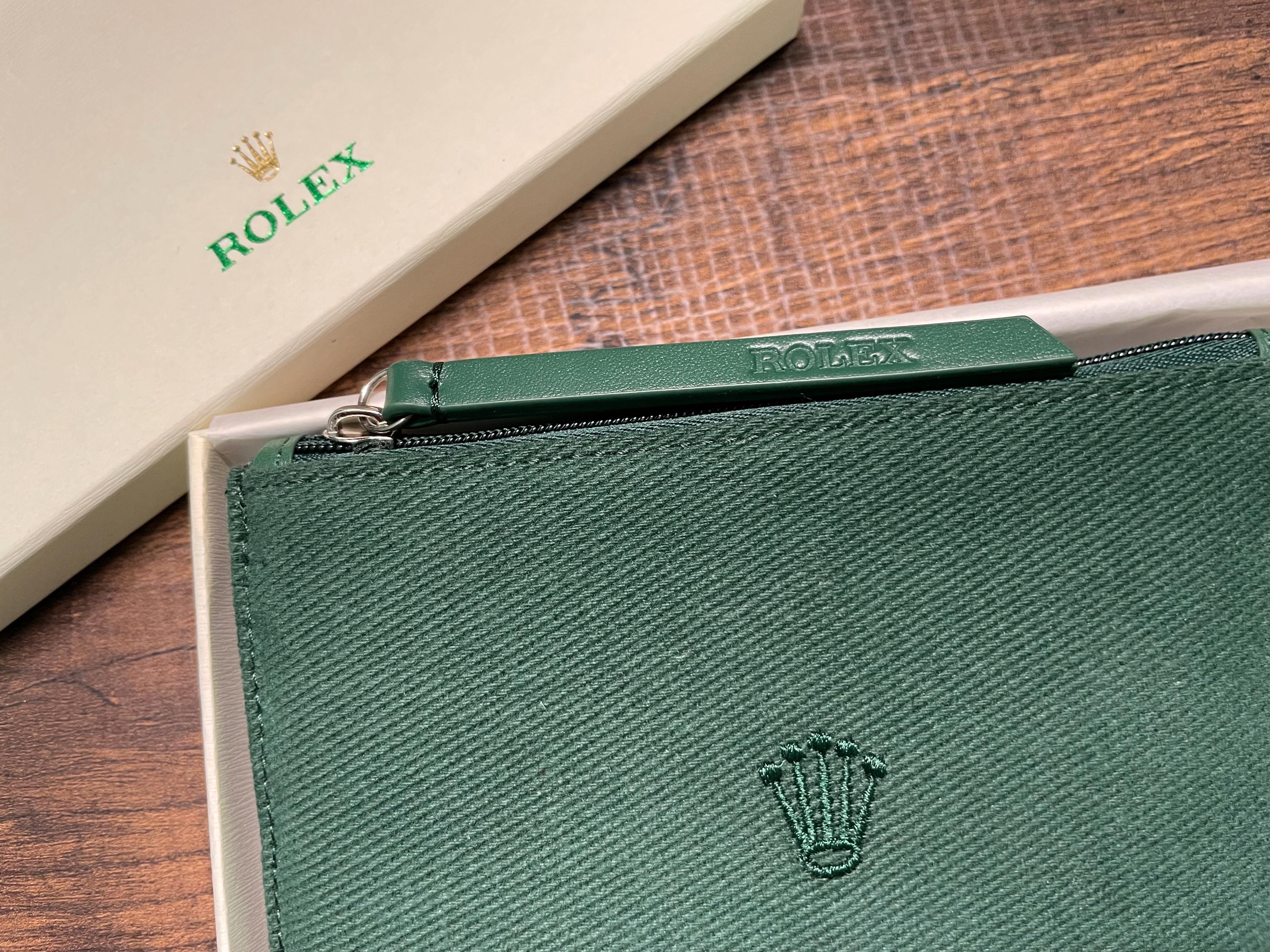 ROLEX Vintage Green Watch Travel Pouch Case - Etsy