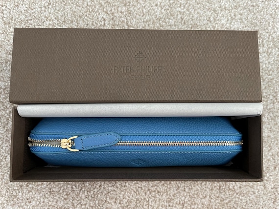 Patek Philippe Vintage Leather Pen Case Nile Blue Accessory Gift