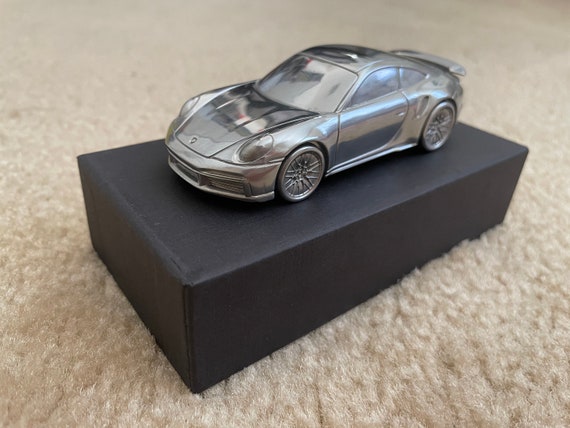 Porsche 911 992 Turbo 1:43 Paperweight Aluminum Chrome Model - Etsy