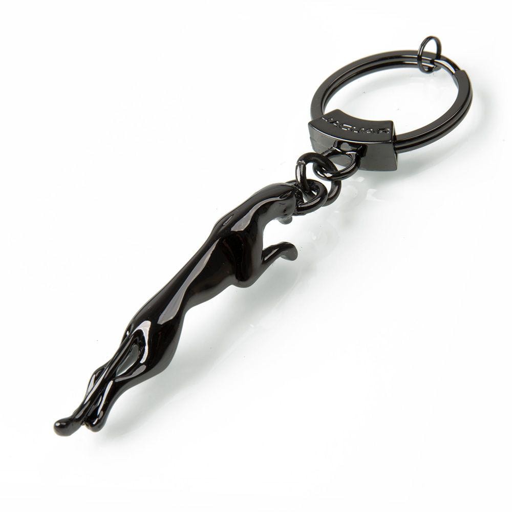 Jaguar Leaper Original Keychain Keyring in Gun Metal - Etsy