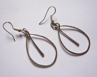 Boucles d'oreilles Créoles martelées