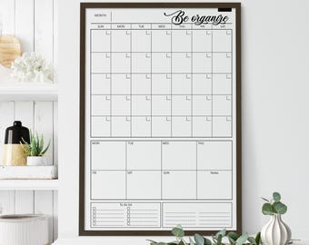 Family Wall Calendar Printable 24x36 | Monthly & Weekly Planner | Large Wall Organizer for Home Office