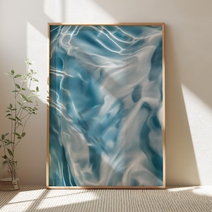 Abstract Blue Wall Art, Modern Printable Art, Blue Decor for Bedroom, Abstract Prints, Unique Wall Decor Ideas
