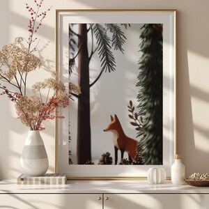 Nursery Wall Art for Boys, Outdoorsy Decor, Camping Prints, Kids Room Art, Nature-Themed Nursery Artwork, Fox Nursery Art