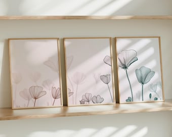 Conjunto de arte mural abstracto bohemio, arte lineal botánico, galería abstracta moderna y neutra, decoración imprimible en beige, láminas botánicas minimalistas digitales.