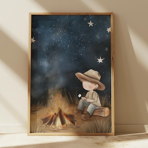 Arte de pared para guardería para niños, decoración al aire libre, impresiones de campamentos, arte de guardería con temática de naturaleza, decoración de pared de aventuras, arte inspirado en la naturaleza, descarga digital