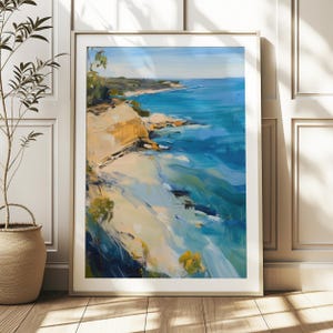 Coastal Wall Art, Beach House Decor, Ocean Print, Trendy Coastal Decor, Modern Coastal Aesthetic, Printable Wall Art