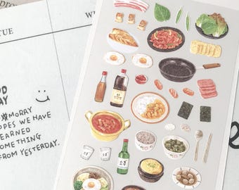 Korean Food - Daily Deco Stickers - Handmade Food | 1190