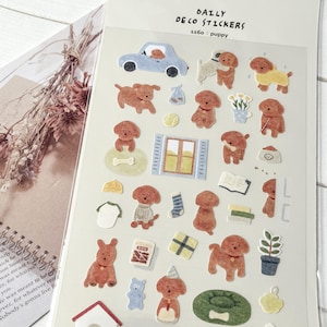 Stickers Suatelier | Journalisation | Stickers pour agenda | Stickers Scrapbooking | Autocollants kawaii | Autocollants mignons | Stickers coréens | 1160