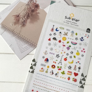 Adesivi Suatelier / Adesivi per diario / Adesivi per planner / Adesivi per scrapbooking / Adesivi kawaii / Adesivi per unghie / Adesivi coreani / 1049