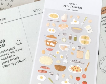 Ei Aufkleber | Suatelier Alltags Deko, Journaling | 1196