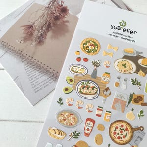 Suatelier Aufkleber | Journaling | Planer Aufkleber | Scrapbooking Aufkleber | Kawaii Aufkleber | Lebensmittel Aufkleber | Essensreise | 1090