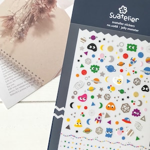 Adesivi Suatelier / Adesivi per diario / Adesivi per pianificatore / Adesivi per scrapbooking / Adesivi kawaii / Adesivi per unghie / Adesivi coreani / 1068