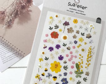 Suatelier Deco Blumen-Aufkleber Floral Aufkleber für Nailart, Scrapbooking und Dekoration | 1050