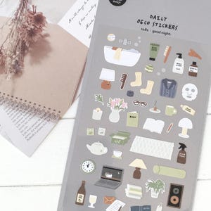Suatelier Aufkleber | Journaling | Planer Aufkleber | Scrapbooking Aufkleber | Kawaii Aufkleber | Wundervolle Nacht | Gute Nacht | 1181