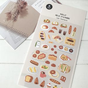 Suatelier Aufkleber | Journaling | Planer Aufkleber | Scrapbooking Aufkleber | Kawaii Aufkleber | Brot und belegte Brötchen | Food-Trip #7 | 1156