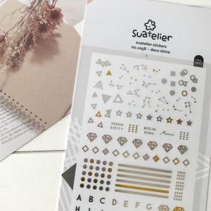 Adesivi Suatelier / Adesivi per diario / Adesivi per planner / Adesivi per scrapbooking / Adesivi kawaii / Adesivi per unghie / Adesivi coreani / 1058
