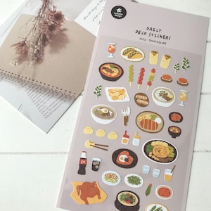 Suatelier Aufkleber | Journaling | Planer Aufkleber | Scrapbooking Aufkleber | Kawaii Aufkleber | Brot und belegte Brötchen | Food-Trip #8 | 1173