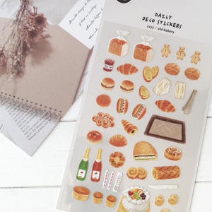 Suatelier Aufkleber | Journaling | Planer Aufkleber | Scrapbooking Aufkleber | Kawaii Aufkleber | Essen Aufkleber | alte Bäckerei | 1177