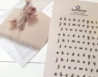 Suatelier Alphabet Aufkleber | Handschriftstil, Planer, Scrapbook | 1119