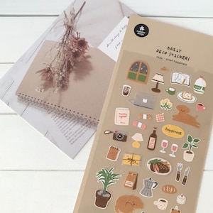 Suatelier Aufkleber | Journaling | Planer Aufkleber | Scrapbooking Aufkleber | Kawaii Aufkleber | Süßer Hund | Liebe Hund | Kleines Glück | 1154