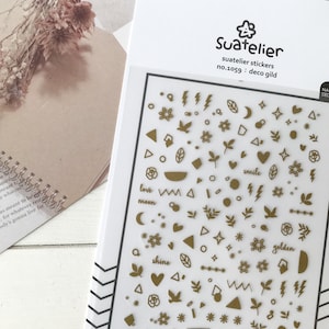 Adesivi Suatelier / Adesivi per diario / Adesivi per planner / Adesivi per scrapbooking / Adesivi kawaii / Adesivi per unghie / Adesivi coreani / 1059