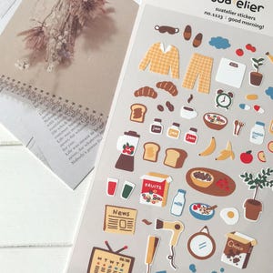 Suatelier Aufkleber | Journaling | Planer Aufkleber | Scrapbooking Aufkleber | Kawaii Aufkleber | Glücklicher Tag | Guten Morgen | 1123