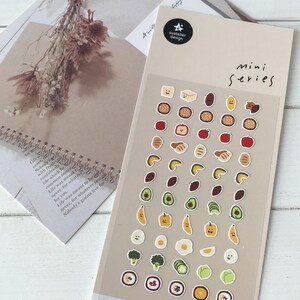 Suatelier Aufkleber | Journaling | Planer Aufkleber | Scrapbooking Aufkleber | Kawaii Aufkleber | Lebensmittel Aufkleber | Mini-Serie | 104
