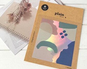 Suatelier Stickers | Suatelier Japan | Journaling | Planner Stickers | Scrapbooking Stickers | Plain Deco | Hologram Stickers | 1623
