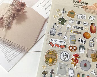 Suatelier Reminisce Stickers | Scrapbook, Planner, Journal | 1025