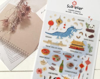 Suatelier China Stickers | PVC Planner, Journal, Scrapbooking