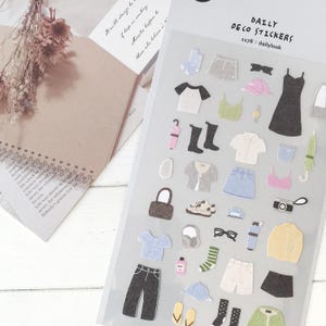 Suatelier Aufkleber | Journaling | Planer Aufkleber | Scrapbooking Aufkleber | Kawaii Aufkleber | fashion Aufkleber | Täglicher Look | 1178