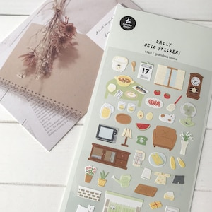 Suatelier Aufkleber | Journaling | Planer Aufkleber | Scrapbooking Aufkleber | Kawaii Aufkleber | Oma-Zuhause | Glückliches Zuhause | 1148