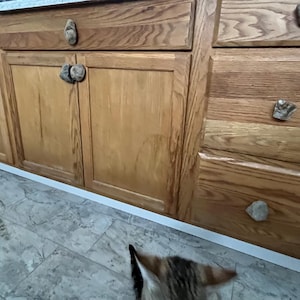 6 Rock Knobs - Cabinet Hardware -Creekstone Drawer Pulls - Select your Own Set of 6 -