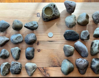 Rock Knobs - Stone Cabinet Knob - SINGLE- Cabinet Hardware -