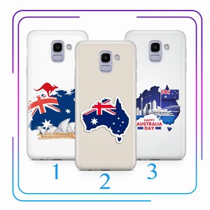 Australian Flag A2 Phone Case Cover For Samsung Galaxy A3 A5 A6 A7 A8 J3 J5 J6 J7 2016 - 2018 Model Aussie Flag Of Australia Blue Union Jack