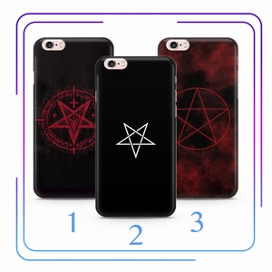 Devil A1 Phone Case Cover For Apple iPhone 5 SE 2020 2022 6 7 8 X Xs XR MaX PLuS Models Satan Pentagram 666 Diabalo Demon Hell Dark Spirit